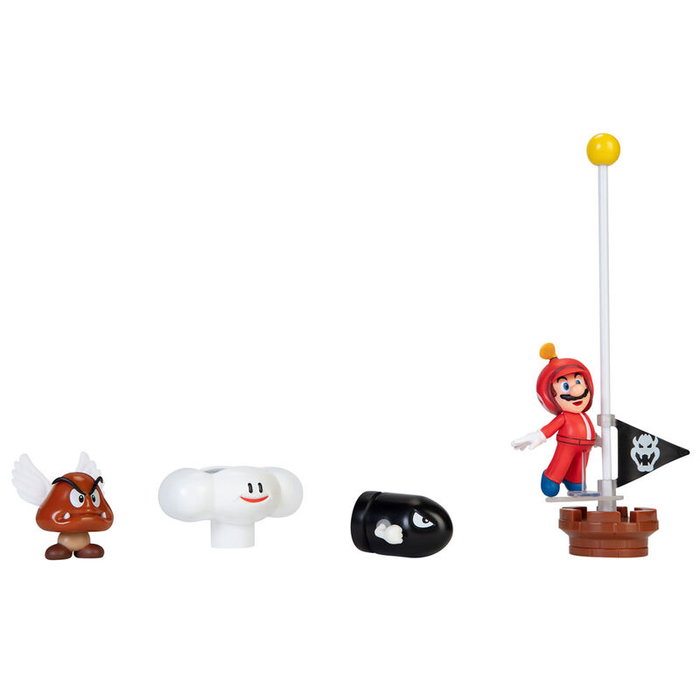 JAKKS PACIFIC Set Diorama Nube Super Mario Nintendo Figura 6cm