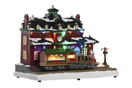 DKD Home Decor Casa Navidad Tradicional Multicolor LED Resina Movimiento Musical 16 x 25 x 32 cm