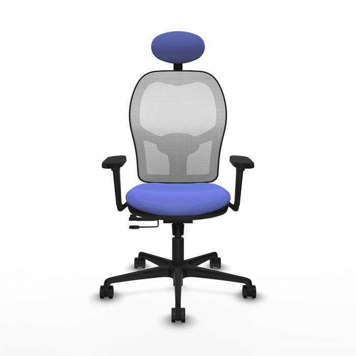 PIQUERAS Y CRESPO Silla de oficina Jorquera con mecanismo Sincro/Traslack, Azul claro y Blanco PIQUERAS Y CRESPO Silla de oficina Jorquera con mecanismo Sincro/Traslack, Azul claro y Blanco