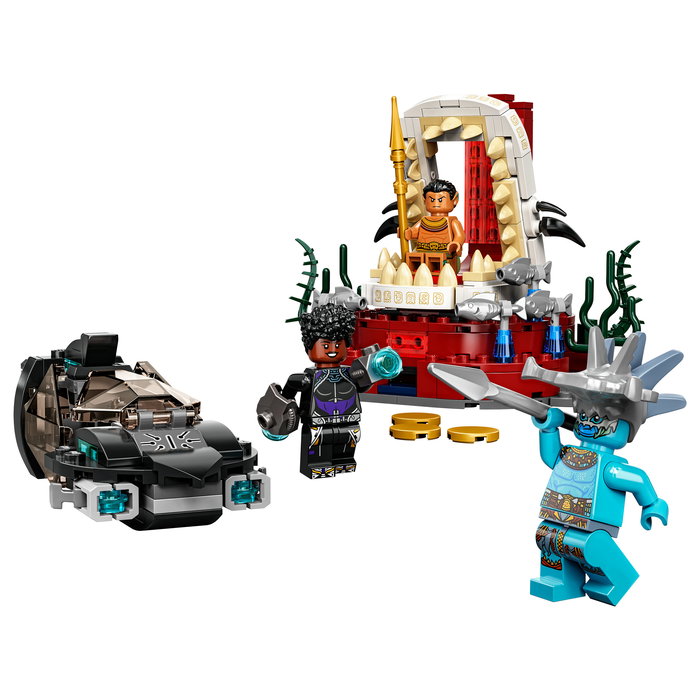 LEGO Marvel Avengers Sala del Trono del Rey Namor, Juego de Construcción, 355 Piezas, 7+ Años