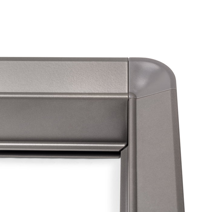 Emuca Bastidor con guías de cierre suave y extracción total para accesorios de armario Quartz, 612-638mm, Aluminio y Plástico, Titanio