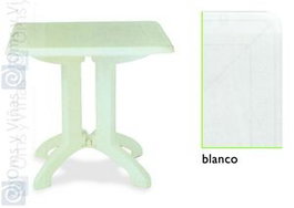 OMS Vega Mesa Comp. 80x80 cm Blanco