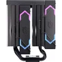 Einarex EXAC-VT-300-R-B Ventilador CPU Refrigerador de Aire 120mm RGB, Doble Ventilador Negro, PWM, Compatible con Sockets Intel LGA 1150-1851 y AMD AM4/AM5