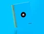 Antartik Cuaderno espiral A5 tapa forrada azul 120h 90g liso con bandas