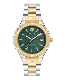 Philipp Plein PWUFA0525 Reloj Analógico Dorado con Esfera Verde