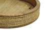 DKD Home Decor Centro Mesa Indianrope Cottage Marron Mango Cuerda Hierro 30 x 30 x 10 cm