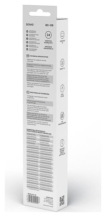 Savio RC-09 mando a distancia para Smart TV Samsung Savio RC-09 mando a distancia para Smart TV Samsung