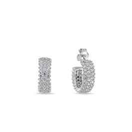 Heliophilia Silver NRZ999162 Pendientes de Plata de Ley 925 con Circon y Baño de Rodio