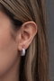 Heliophilia Silver NRZ999162 Pendientes de Plata de Ley 925 con Circon y Baño de Rodio