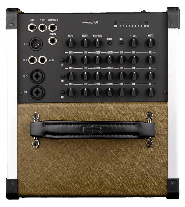 GR GUITAR Combo Acústico Natural Fiber 8" para Guitarra