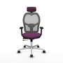 PIQUERAS Y CRESPO Silla de oficina Jorquera Morada y Gris