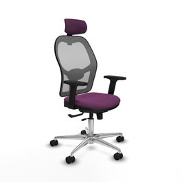 PIQUERAS Y CRESPO Silla de oficina Jorquera Morada y Gris