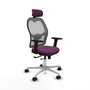 PIQUERAS Y CRESPO Silla de oficina Jorquera Morada y Gris
