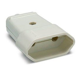 Famatel Base Aérea Bipolar 10A 250V Blanca Retractilado