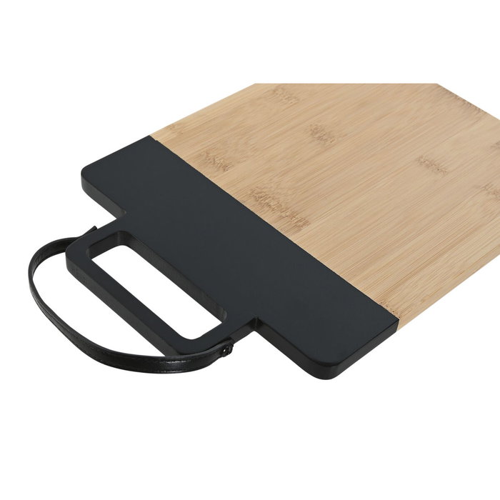 DKD Home Decor Tabla de Cortar de Bambú y PU Negro DKD Home Decor Tabla de Cortar de Bambú y PU Negro