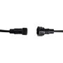 Thorgeon Guirnalda 30 portalámparas E27 IP44 30m Cable Negro 2000w 220-240v