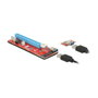 DeLOCK 41423 Tarjeta Riser PCI Express x1 a x16 con Cable USB