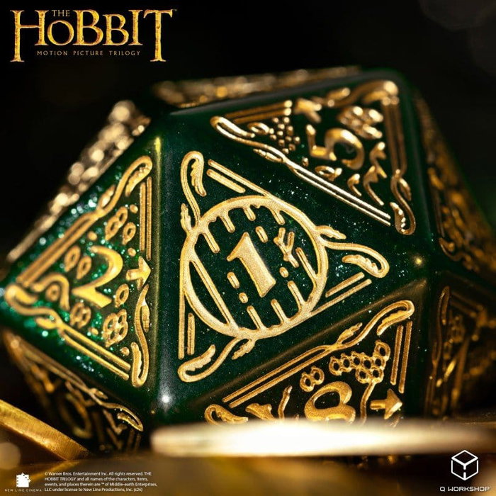 Q Workshop El Hobbit Spindown Jumbo Dado Verdant TCG D20 Q Workshop El Hobbit Spindown Jumbo Dado Verdant TCG D20