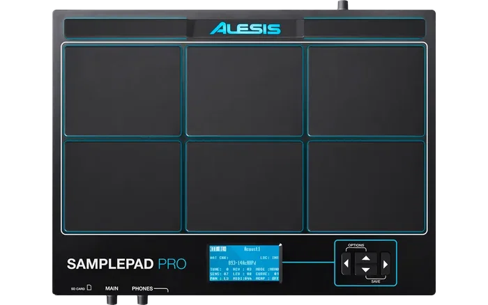Alesis Samplepad Pro Instrumento de Percusión con 8 Pads y Iluminación LED