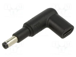 AKYGA Adaptador USB C a DC 4,8/1,7 100W Negro