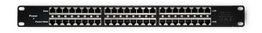 Qoltec Patch panel RACK 24 puertos Inyector PoE pasivo 48V negro
