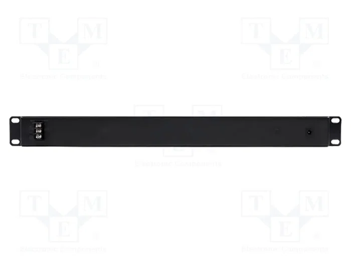 Qoltec Patch panel RACK 24 puertos Inyector PoE pasivo 48V negro