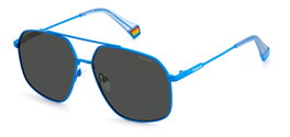 Polaroid PLD-6173-S-MVU-M9 Gafas de sol hexagonales con cristal gris polarizado