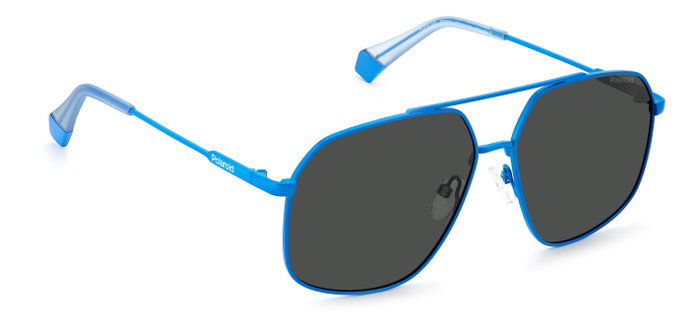 Polaroid PLD-6173-S-MVU-M9 Gafas de sol hexagonales con cristal gris polarizado