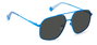 Polaroid PLD-6173-S-MVU-M9 Gafas de sol hexagonales con cristal gris polarizado