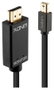 Lindy 36927 Adaptador de Cable DisplayPort a HDMI tipo A, 2m, Negro