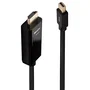 Lindy 36927 Adaptador de Cable DisplayPort a HDMI tipo A, 2m, Negro