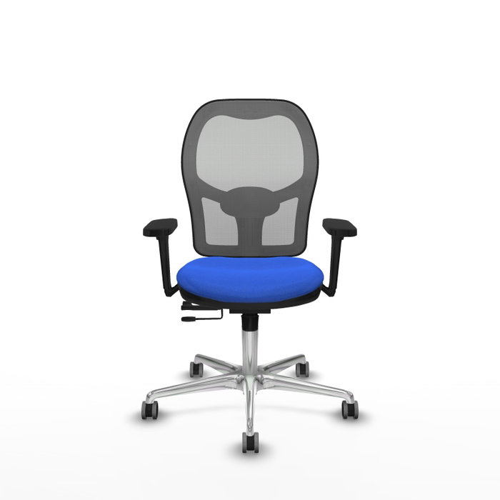PIQUERAS Y CRESPO Silla de oficina Jorquera con mecanismo Sincro/Traslack Azul y Gris PIQUERAS Y CRESPO Silla de oficina Jorquera con mecanismo Sincro/Traslack Azul y Gris