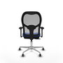 PIQUERAS Y CRESPO Silla de oficina Jorquera con mecanismo Sincro/Traslack Azul y Gris