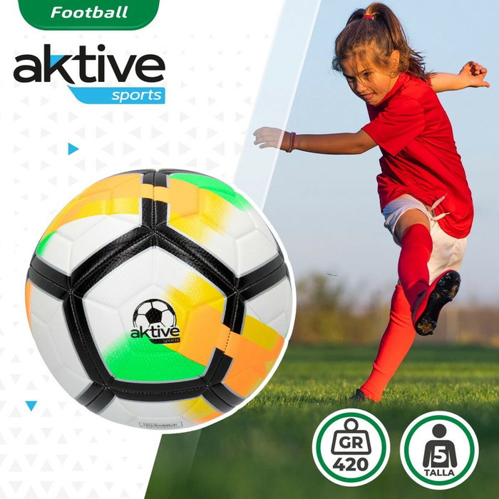 Balón de Fútbol Aktive 5 Ø 22 cm (12 Unidades) Balón de Fútbol Aktive 5 Ø 22 cm (12 Unidades)