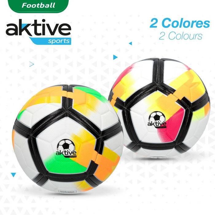 Balón de Fútbol Aktive 5 Ø 22 cm (12 Unidades) Balón de Fútbol Aktive 5 Ø 22 cm (12 Unidades)