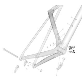 Lapierre Soporte Delantero para Bicicleta con 2 Tornillos