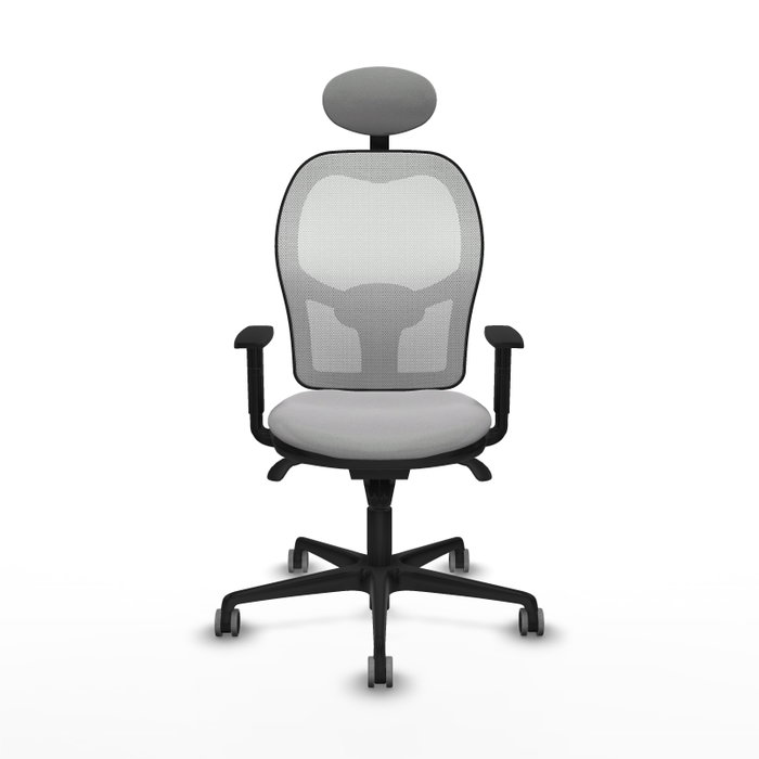 PIQUERAS Y CRESPO Silla de oficina Jorquera Sincro Gris claro y Blanco