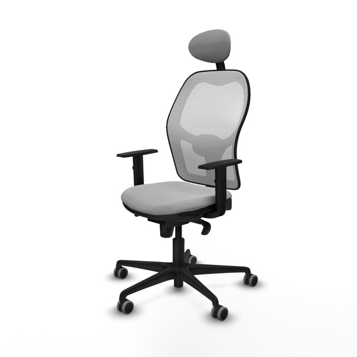 PIQUERAS Y CRESPO Silla de oficina Jorquera Sincro Gris claro y Blanco