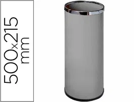 Sie Paraguero Metalico 301 Gris Aros Cromado 50x21.5 Cm