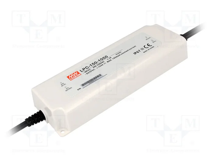 MEAN WELL LPC-150-1050 Alimentador LED de 151,2W (1050mA) MEAN WELL LPC-150-1050 Alimentador LED de 151,2W (1050mA)
