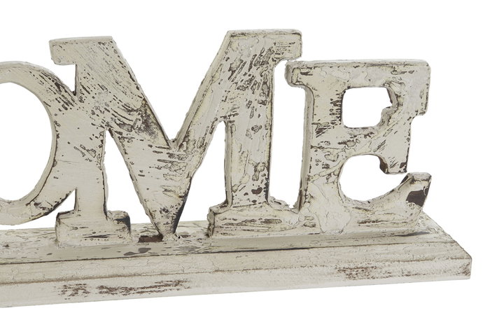 DKD Home Decor Decoración MDF 51x8x20 Home Envejecido Blanco