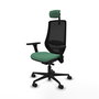 PIQUERAS Y CRESPO Silla de oficina Mardos con mecanismo Sincro/Traslack Verde esmeralda