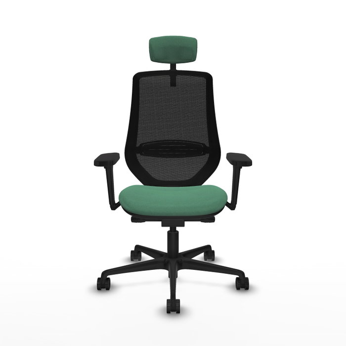 PIQUERAS Y CRESPO Silla de oficina Mardos con mecanismo Sincro/Traslack Verde esmeralda
