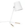 Kaitlyn SKD-T007-W - Lámpara de Mesa de Diseño Moderno, Iluminación LED E27 para Interiores, Comedor, Dormitorio, Restaurante