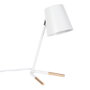 Kaitlyn Lámpara de Mesa Blanca con Casquillo E27