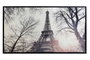 DKD Home Decor Cuadro Lienzo Paris Enmarcado Blanco y Negro 144x3,5x84 cm