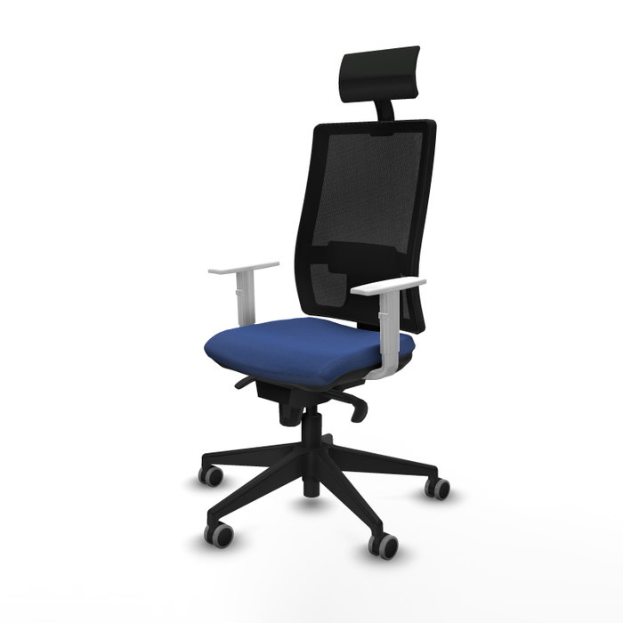 PIQUERAS Y CRESPO Silla de oficina Horna con mecanismo Sincro, Azul marino y Negro PIQUERAS Y CRESPO Silla de oficina Horna con mecanismo Sincro, Azul marino y Negro