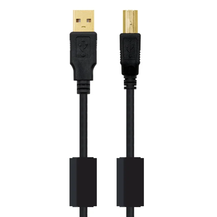 Nanocable Cable USB 2.0 para Impresora 2m Negro Nanocable Cable USB 2.0 para Impresora 2m Negro