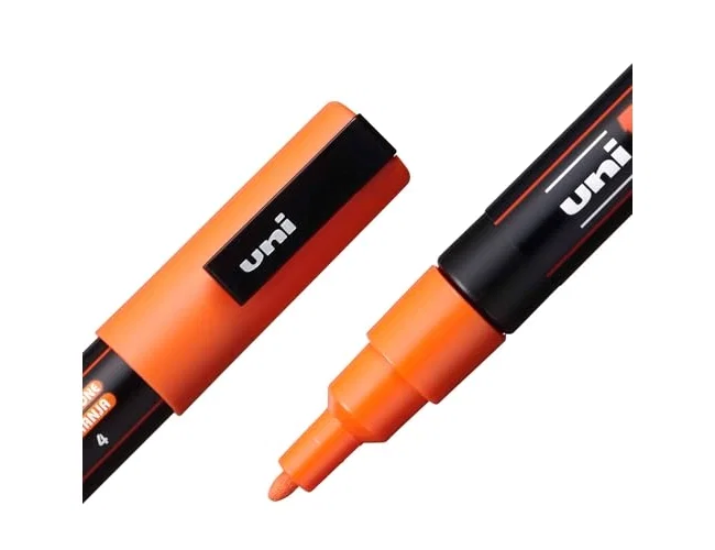 Posca Marcador PC-3M Naranja Punta Cónica 0,9 - 1,3 mm