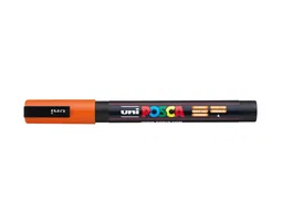 POSCA Marcador PC-3M Punta Cónica 0,9 - 1,3 mm Naranja Pintura Acrílica No Permanente Ideal Cartelería Decoración